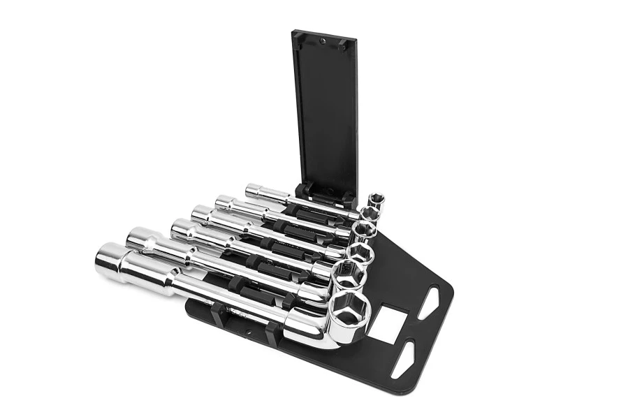 HBM 6 Delige Haakse, Open Pijpsleutelset 2 HBM 6 Delige Haakse, Open Pijpsleutelset - Afbeelding 2