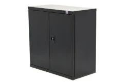 HBM Profi Gereedschapskast 90 X 45 X 90 Cm. Met 3 Planken Zwart