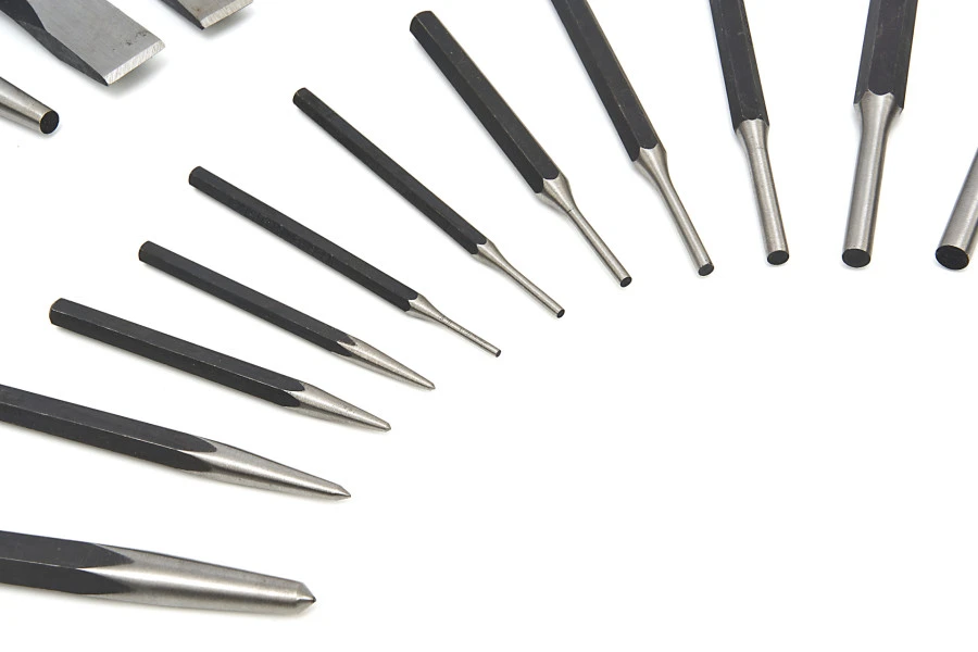 HBM 29 Delige Koudbeitel, Penuitdrijver En Doorslagenset 2 HBM 29 Delige Koudbeitel, Penuitdrijver En Doorslagenset - Afbeelding 2