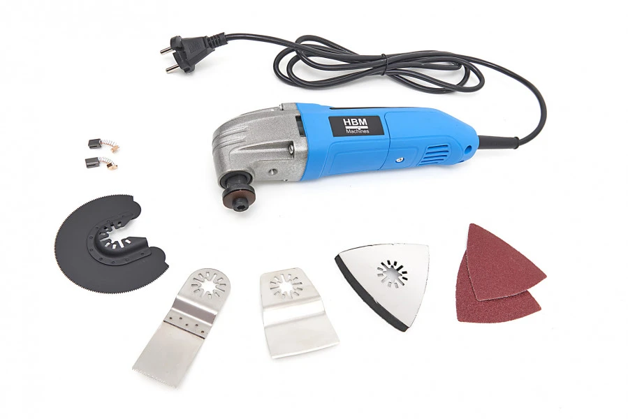 HBM Multitool 200W - Roterend / Oscillerend - Incl. Accessoires 1 HBM Multitool 200W - Roterend / Oscillerend - Incl. Accessoires