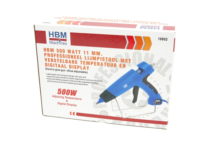 HBM 500 Watt 11 Mm. Professioneel Lijmpistool Met Verstelbare Temperatuur En Digitaal Display 7 HBM 500 Watt 11 Mm. Professioneel Lijmpistool Met Verstelbare Temperatuur En Digitaal Display - Afbeelding 7