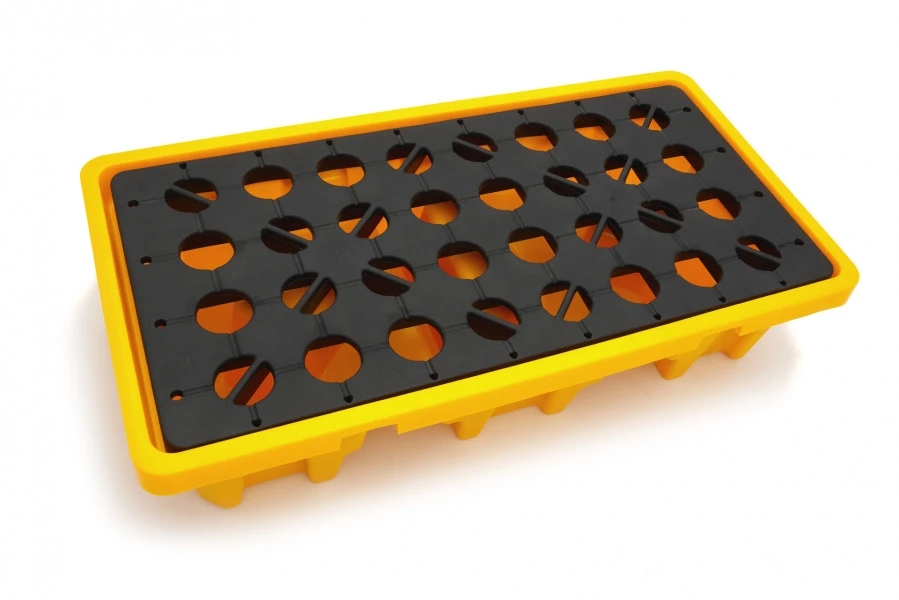 HBM 120 Liter Olievaten Opvangbak, Lekbak Voor 2 Vaten 2 HBM 120 Liter Olievaten Opvangbak, Lekbak Voor 2 Vaten - Afbeelding 2