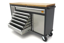 HBM Gereedschapswagen Met Houten Werkblad - 168 Cm - Grijs 20 HBM Gereedschapswagen Met Houten Werkblad - 168 Cm - Grijs -Hbm-machines hbm 521 2.jpg 1200x600 fc156ebc88
