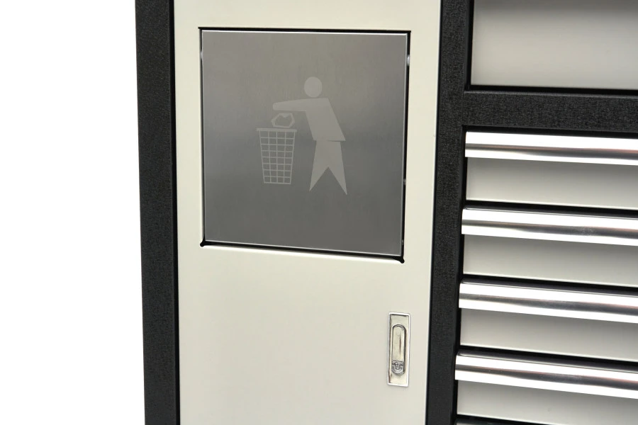 HBM Gereedschapswagen Met Houten Werkblad - 168 Cm - Grijs 11 HBM Gereedschapswagen Met Houten Werkblad - 168 Cm - Grijs - Afbeelding 11