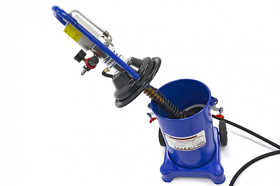 HBM 12 Liter Mobiele Pneumatische Vetpomp 300-400 Bar Persdruk 5 HBM 12 Liter Mobiele Pneumatische Vetpomp 300-400 Bar Persdruk - Afbeelding 5