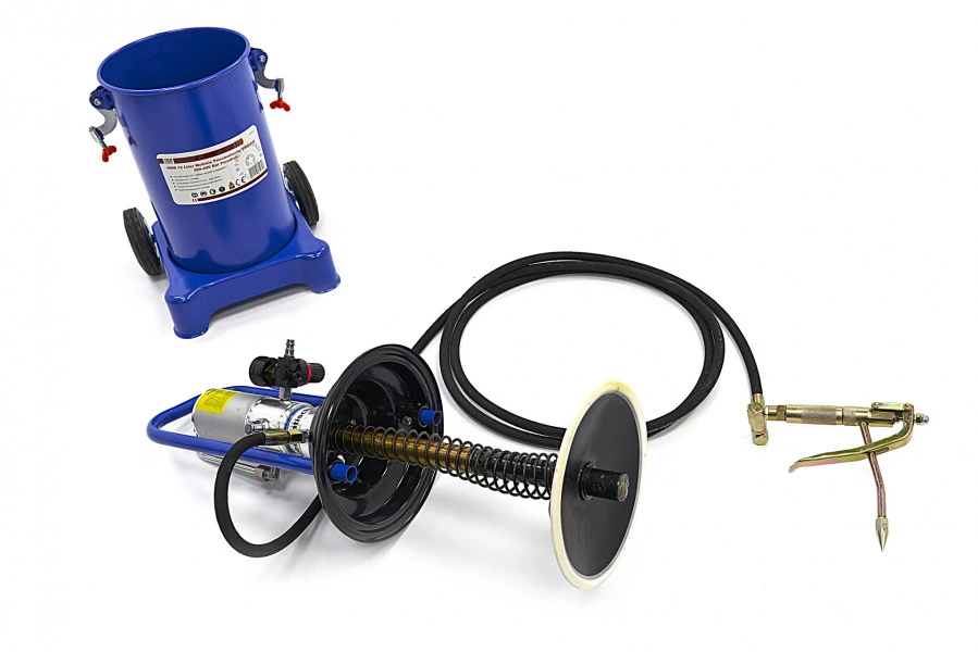 HBM 12 Liter Mobiele Pneumatische Vetpomp 300-400 Bar Persdruk 7 HBM 12 Liter Mobiele Pneumatische Vetpomp 300-400 Bar Persdruk - Afbeelding 7