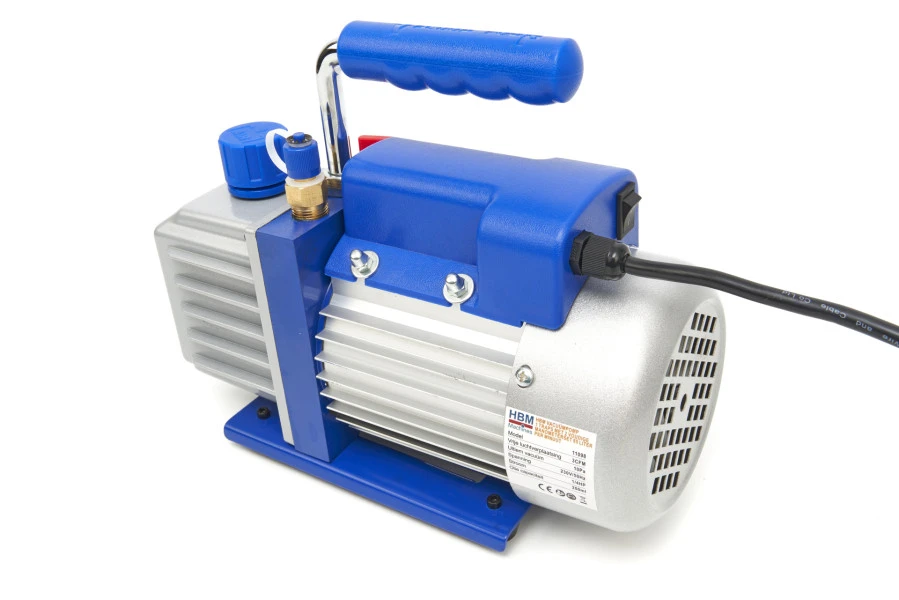 HBM Vacuümpomp 1 Traps Met 2 Voudige Manometerset 85 Liter Per Minuut 2 HBM Vacuümpomp 1 Traps Met 2 Voudige Manometerset 85 Liter Per Minuut - Afbeelding 2