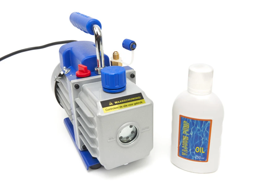 HBM Vacuümpomp 1 Traps Met 2 Voudige Manometerset 85 Liter Per Minuut 5 HBM Vacuümpomp 1 Traps Met 2 Voudige Manometerset 85 Liter Per Minuut - Afbeelding 5