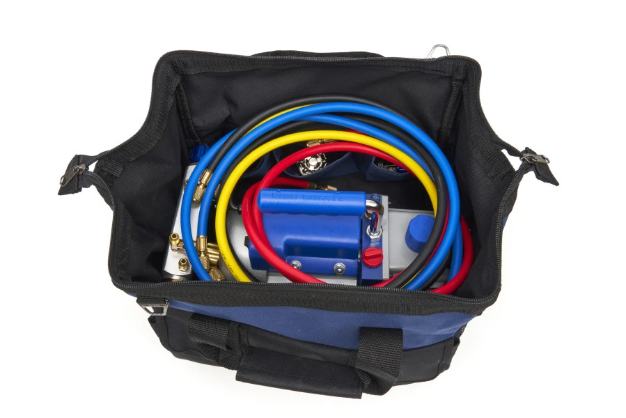 HBM Vacuümpomp 1 Traps Met 2 Voudige Manometerset 85 Liter Per Minuut 9 HBM Vacuümpomp 1 Traps Met 2 Voudige Manometerset 85 Liter Per Minuut - Afbeelding 9