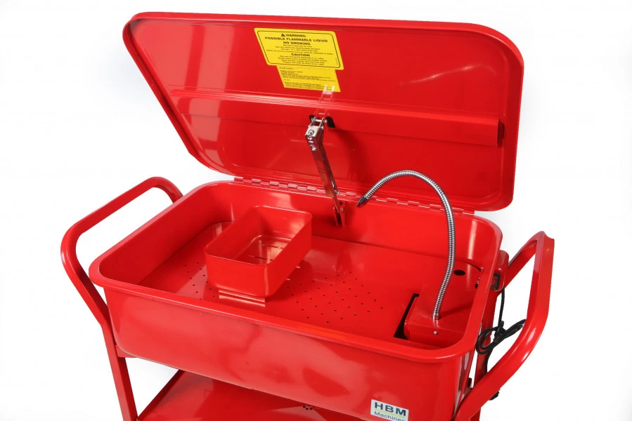 HBM 90 Liter Verrijdbare Ontvetterbak Met Pomp 1 HBM 90 Liter Verrijdbare Ontvetterbak Met Pomp