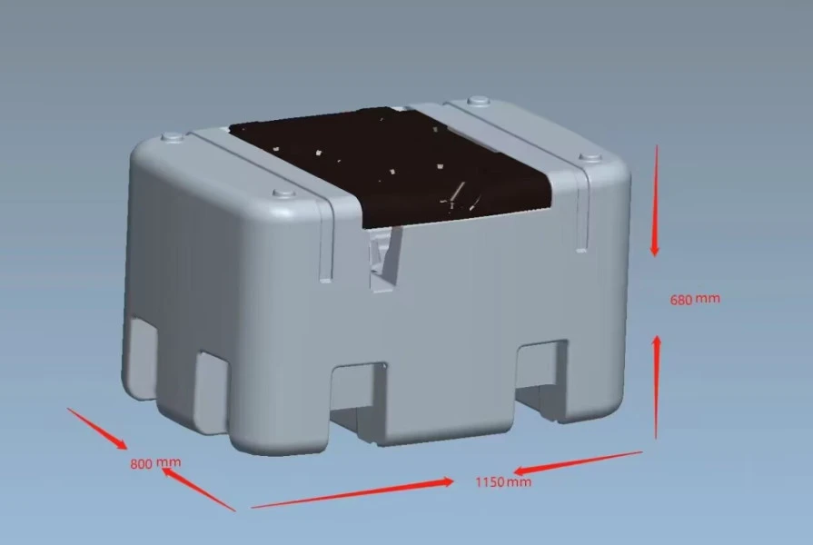 HBM 12 Volt 400 Liter Kunststof Mobiele Dieseltank 12 HBM 12 Volt 400 Liter Kunststof Mobiele Dieseltank - Afbeelding 12
